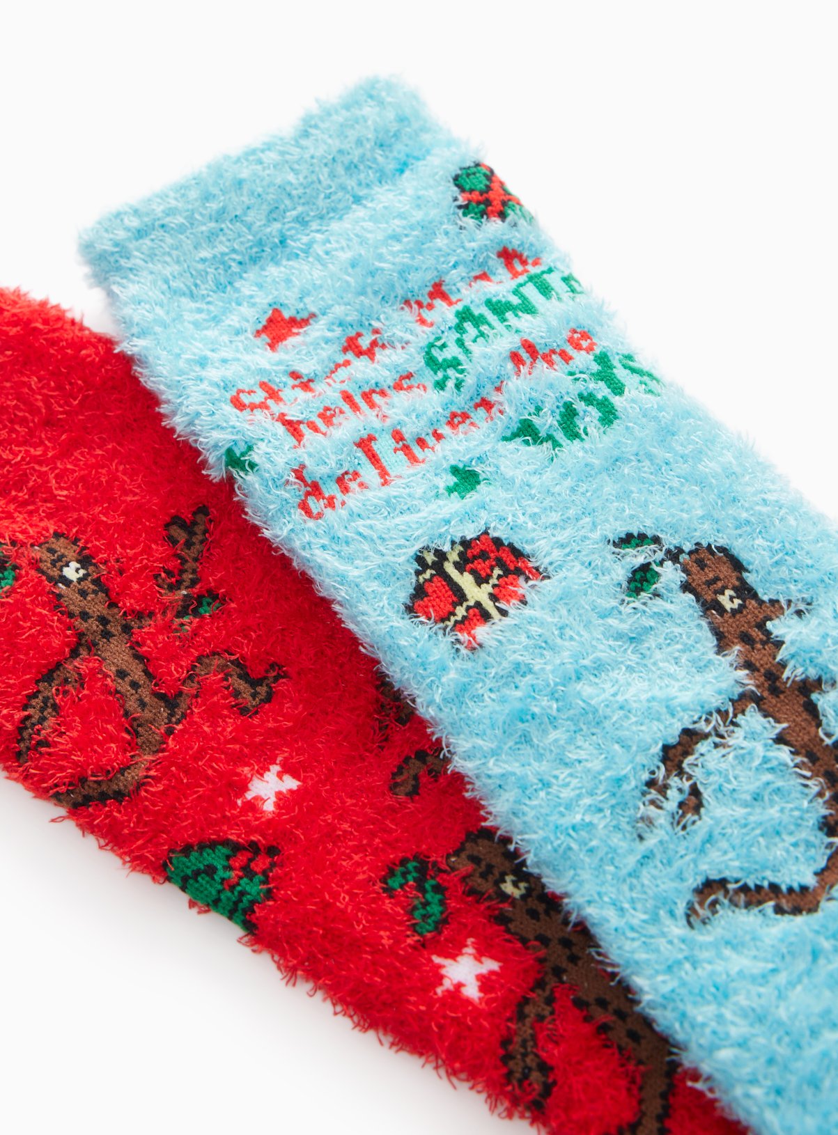 Stick Man Fluffy Cosy Socks 2-Pack 12.5-3.5 - Image 2 thumbnail